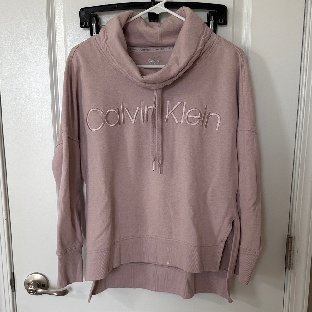 Calvin Klein Women's Mauve Cowl Neck Sweater